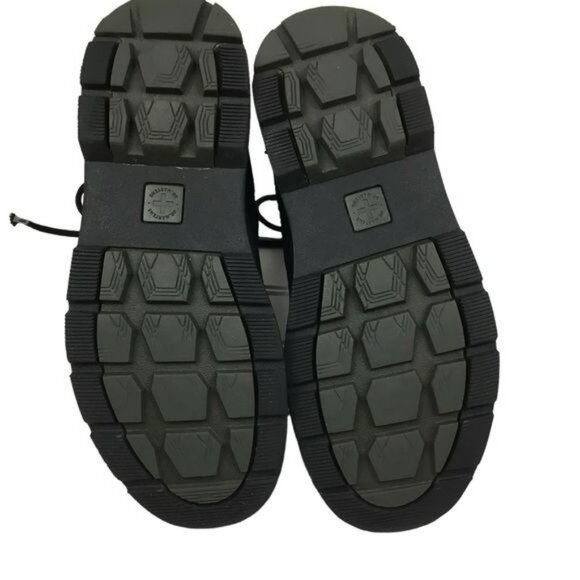 Dr. Martens AirWair Black Leather Combat Boots Lace-Up Size 9 Mens Durable Sole - Picture 9 of 14